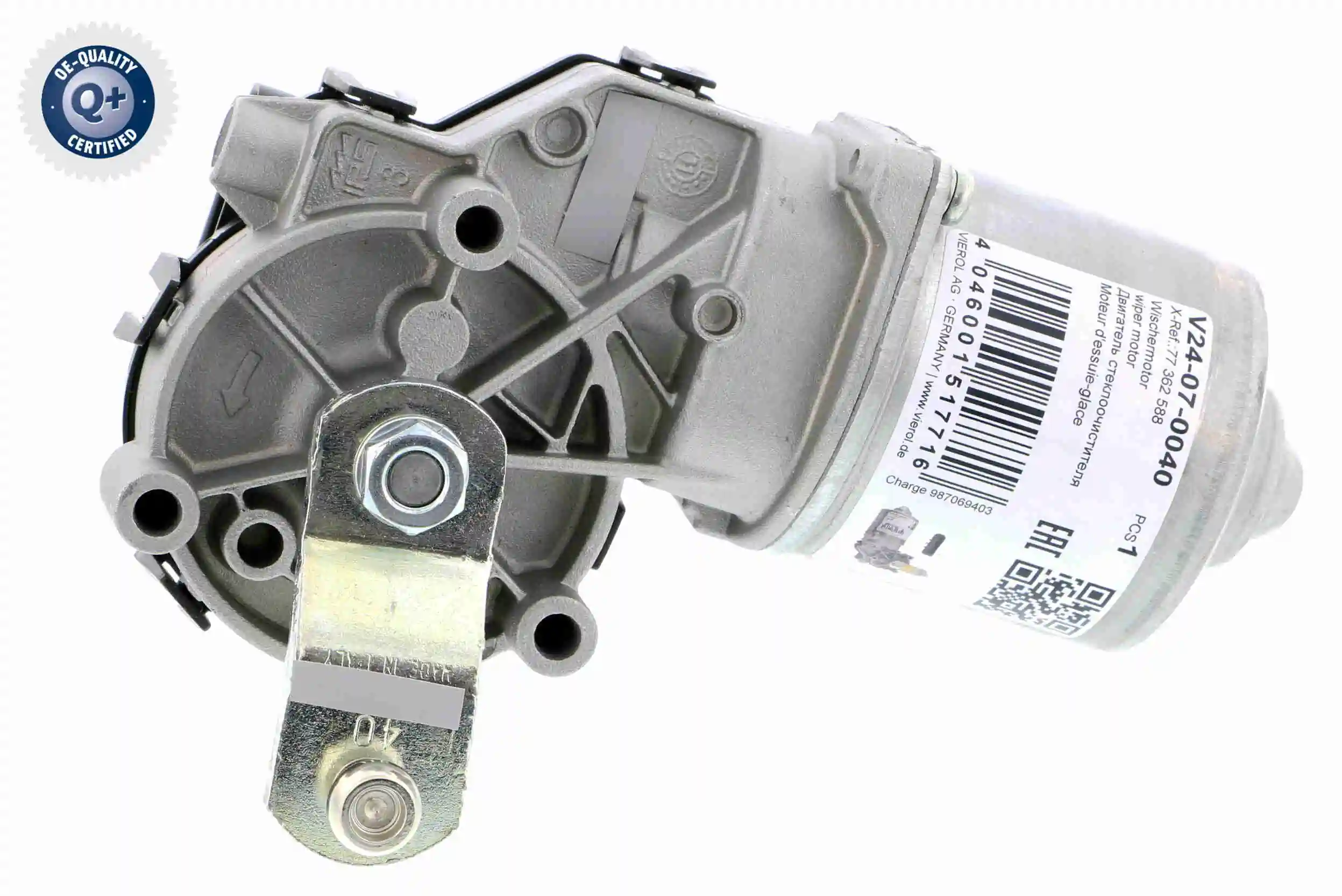 Двигатель стеклоочистителя Q+, original equipment manufacturer quality VAICO V24-07-0040