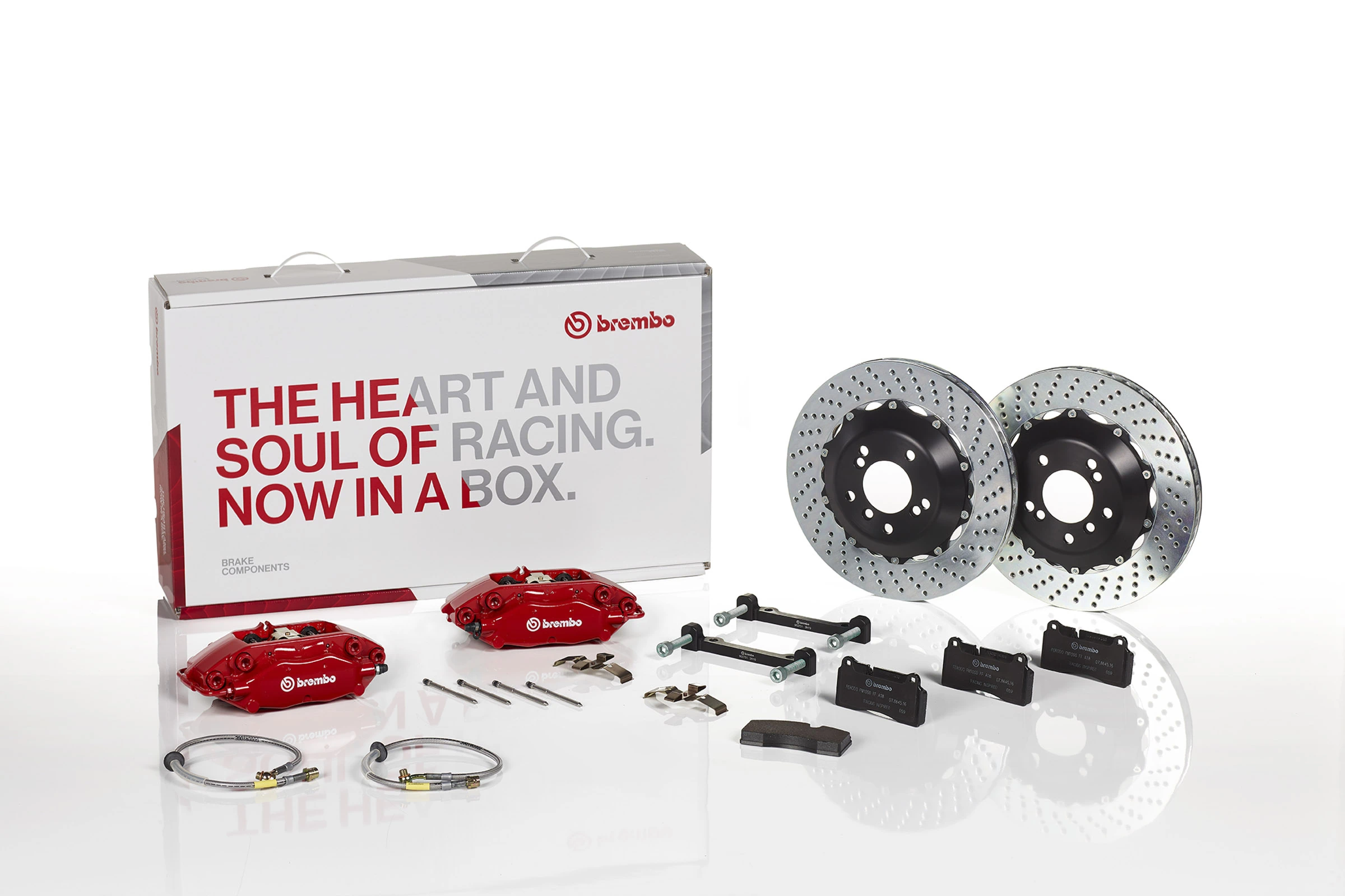 Комплект экономичных тормозов UPGRADE, GT | A4 | D BREMBO 2C1.8024A_